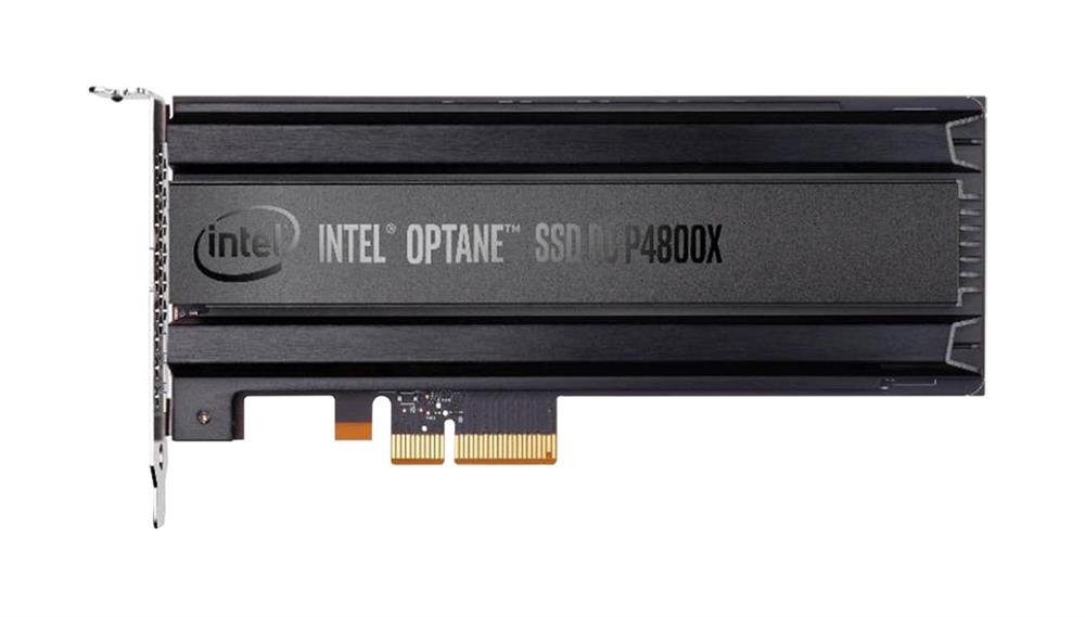 SSDPED1K375GAQ1 Intel Optane DC P4800X Series 375GB 3D XPoint PCI Express 3.0 x4 NVMe High Endurance (AES-256 / PLP) HH-HL Add-in Card Solid State Drive (SSD)