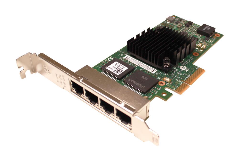THGMP Dell Quad-Ports RJ-45 1Gbps 10Base-T/100Base-TX/1000Base-T Gigabit Ethernet PCI Express 2.1 x4 Server Network Adapter by Intel