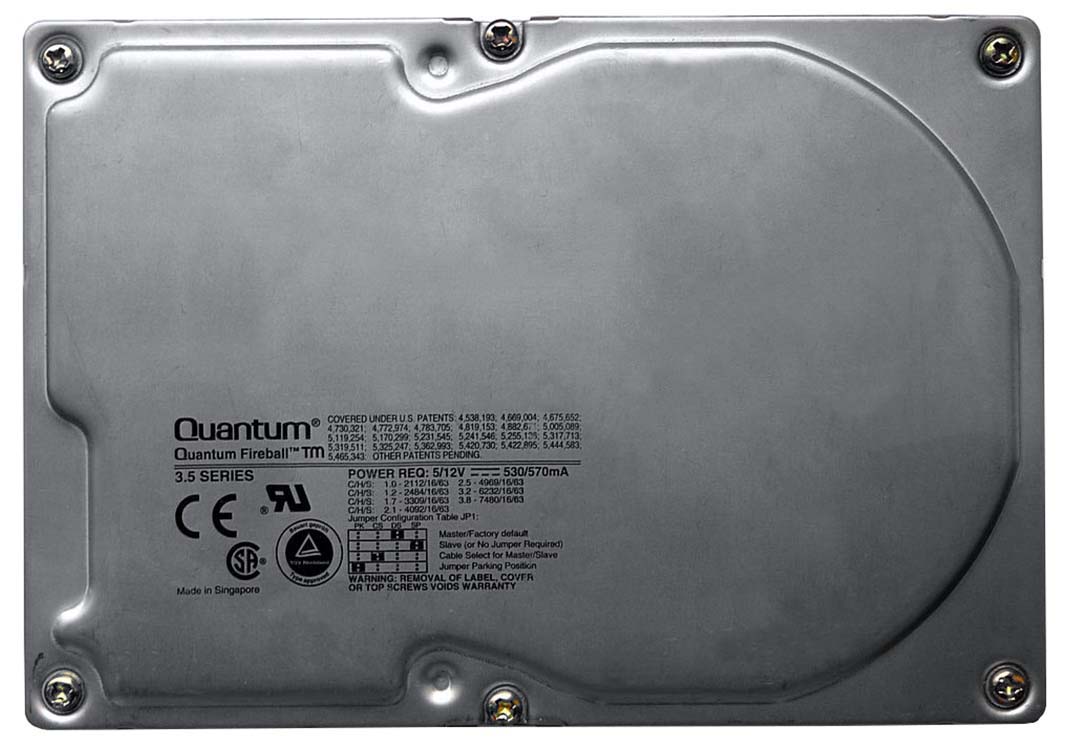 TM21S023 Quantum Fireball TM 2.1GB 4500RPM Ultra SCSI 50-Pin 128KB Cache 3.5-inch Internal Hard Drive