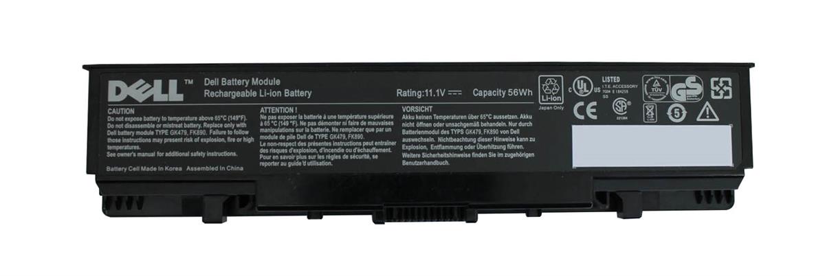 TM978 Dell 6-Cell 56WHr Lithium-Ion Battery for Inspiron 1520, 1521, 1720, 1721, Vostro 1700, 1500 (Refurbished)