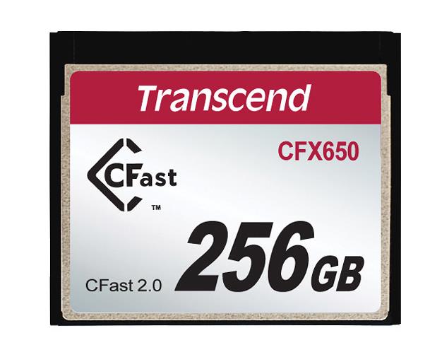TS256GCFX650 Transcend 256GB MLC CFast 2.0 SATA 6Gbps Turbo Flash Memory Card