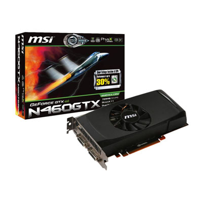 V801-880R MSI Nvidia GeForce GTX460 768MB GDDR5 192-Bit PCI-Express 2.0 x16 HDCP Ready SLI Support Video Graphics Card