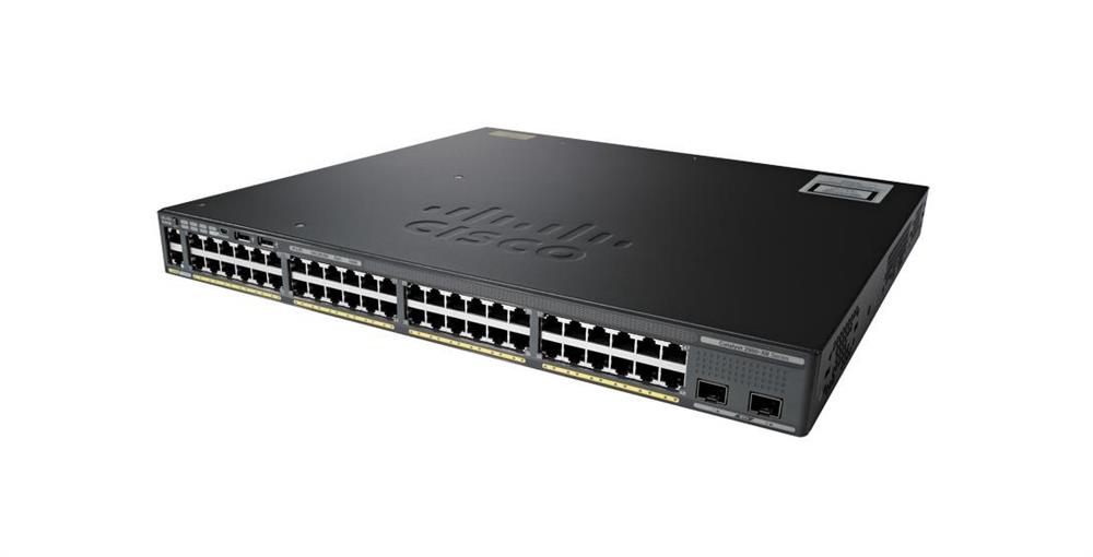 WS-C2960X-48FPD-L-C3 Cisco Catalyst 2960x Series 48-Ports 10/100/1000 Ethernet Port Lan Switch with 2x SFP+ Uplink Ports (Refurbished)