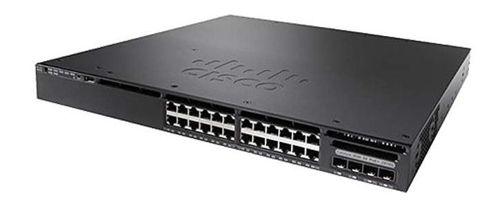 WSC365024TSS Cisco Catalyst 3650-24TS 24-Ports 10/100/1000Mbps 4 x 1G Uplink Rack-mountable Manageable Ethernet Switch (Refurbished)