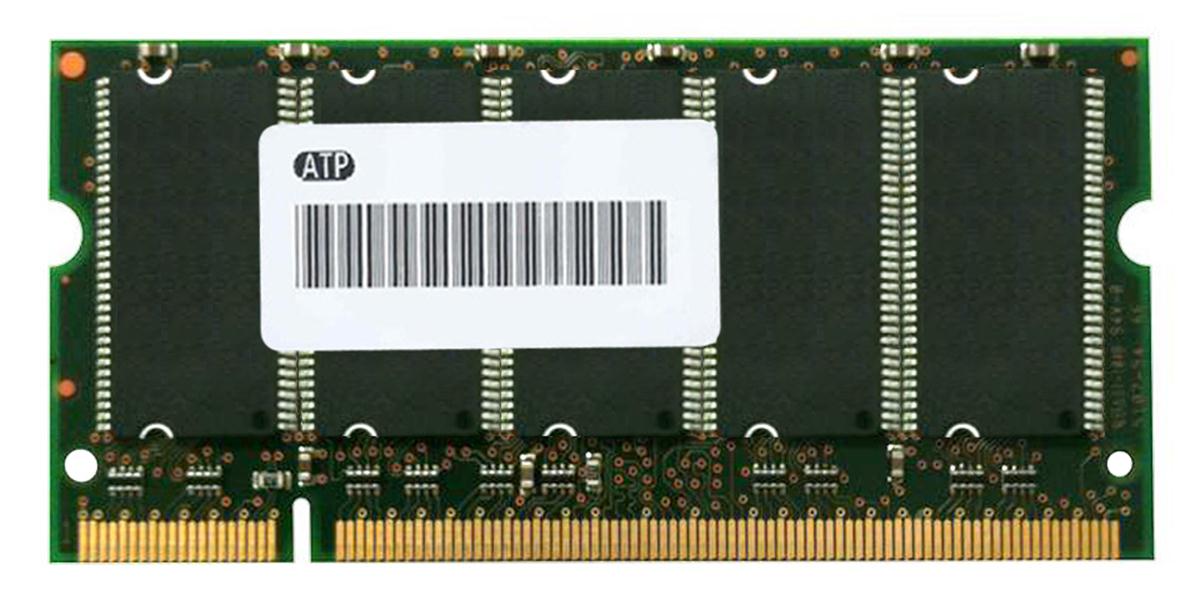 AT28L72W8BFB3M ATP 1GB PC2700 DDR-333MHz ECC Unbuffered CL2.5 200-Pin SoDimm 2.5V Dual Rank Memory Module