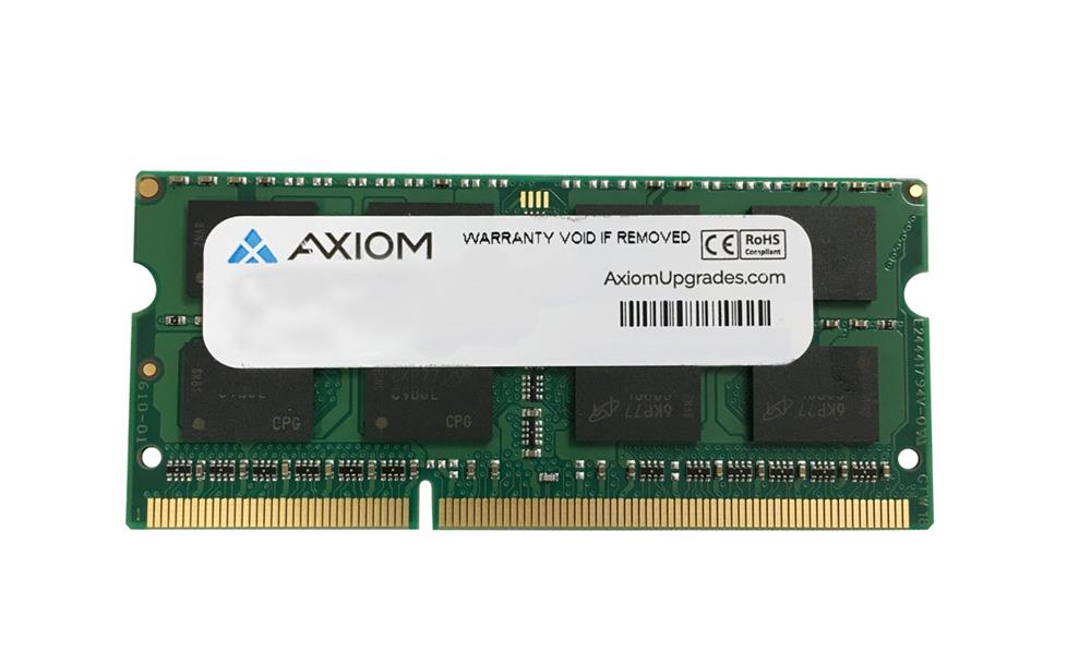 55Y3711-AX Axiom 4GB PC3-10600 DDR3-1333MHz non-ECC Unbuffered CL9 204-Pin SoDimm Dual Rank Memory Module