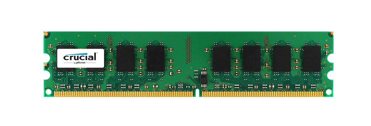 CT12864AA1067 Crucial 1GB PC2-8500 DDR2-1066MHz non-ECC Unbuffered CL7 240-Pin DIMM Memory Module