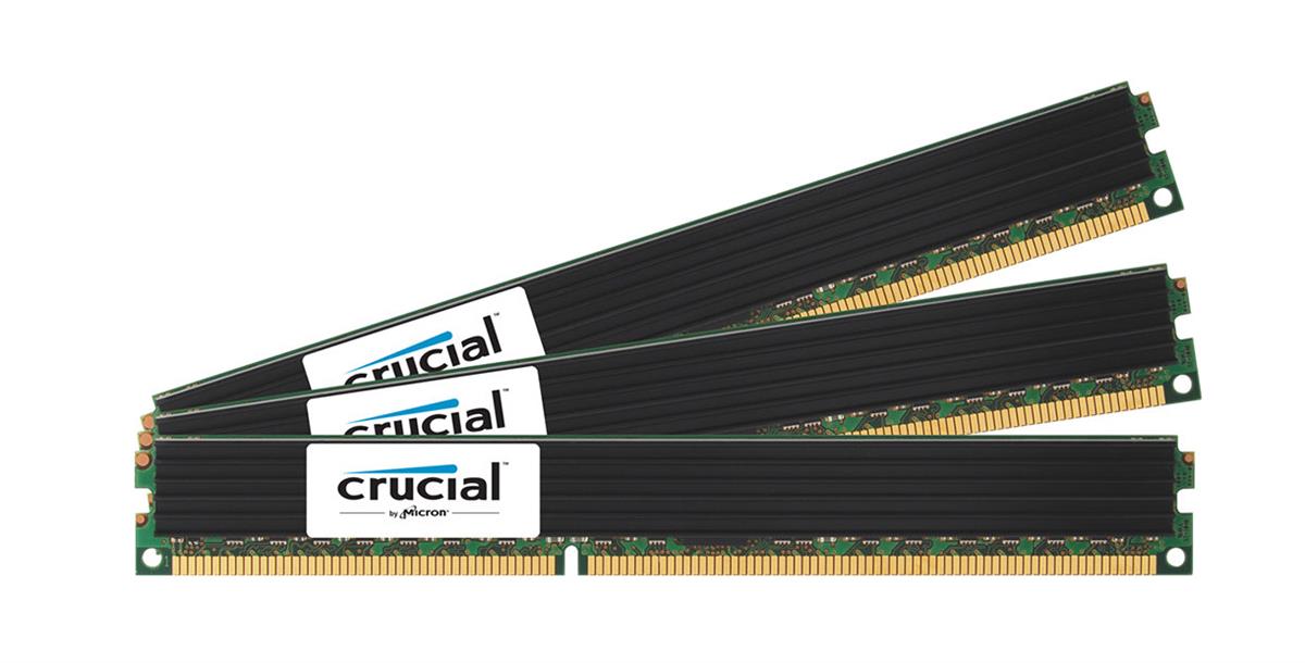 CT6606085 Crucial 24GB Kit (3 X 8GB) PC3-12800 DDR3-1600MHz ECC Unbuffered CL11 240-Pin DIMM Very Low Profile (VLP) 1.35V Low Voltage Memory for Supermicro SuperStorage Server 5018A-AR12L