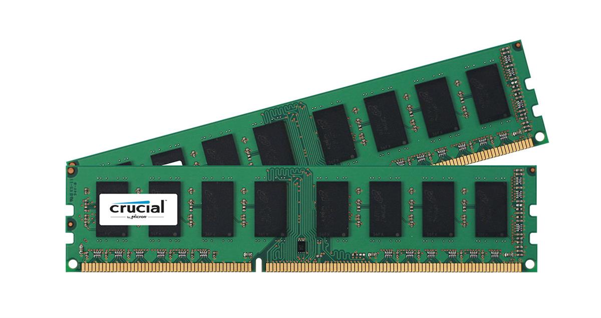 CT4945295 Crucial 4GB Kit (2 X 2GB) PC3-12800 DDR3-1600MHz non-ECC Unbuffered CL11 240-Pin DIMM Memory for Dell Precision Workstation T3610