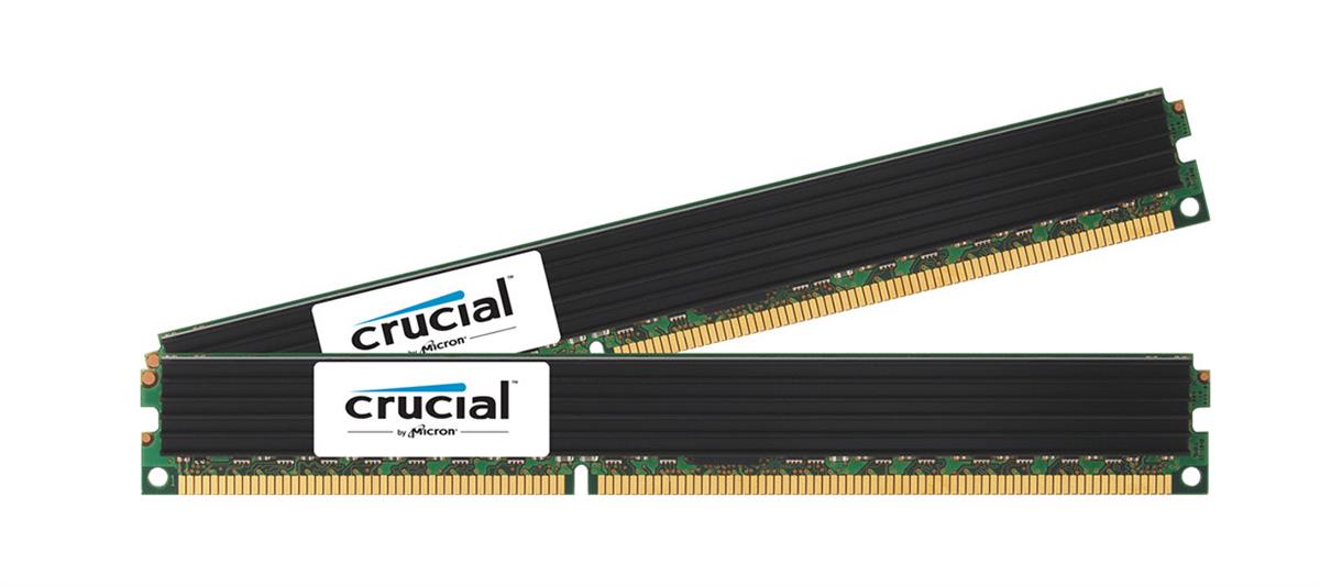 CT2558039 Crucial 16GB Kit (2 X 8GB) PC3-10600 DDR3-1333MHz ECC Registered CL9 240-Pin 1.35V Low Voltage DIMM Very Low Profile (VLP) Dual Rank for IBM System x3550 M3
