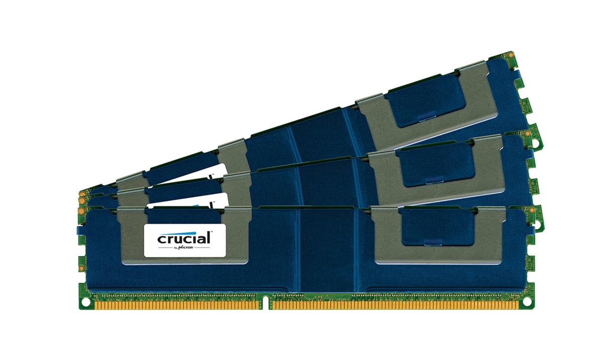 CT3355603 Crucial 48GB Kit (3 X 16GB) PC3-10600 DDR3-1333MHz ECC Registered CL9 240-Pin Load Reduced DIMM 1.35V Low Voltage Dual Rank Memory for Intel R2300BB Server
