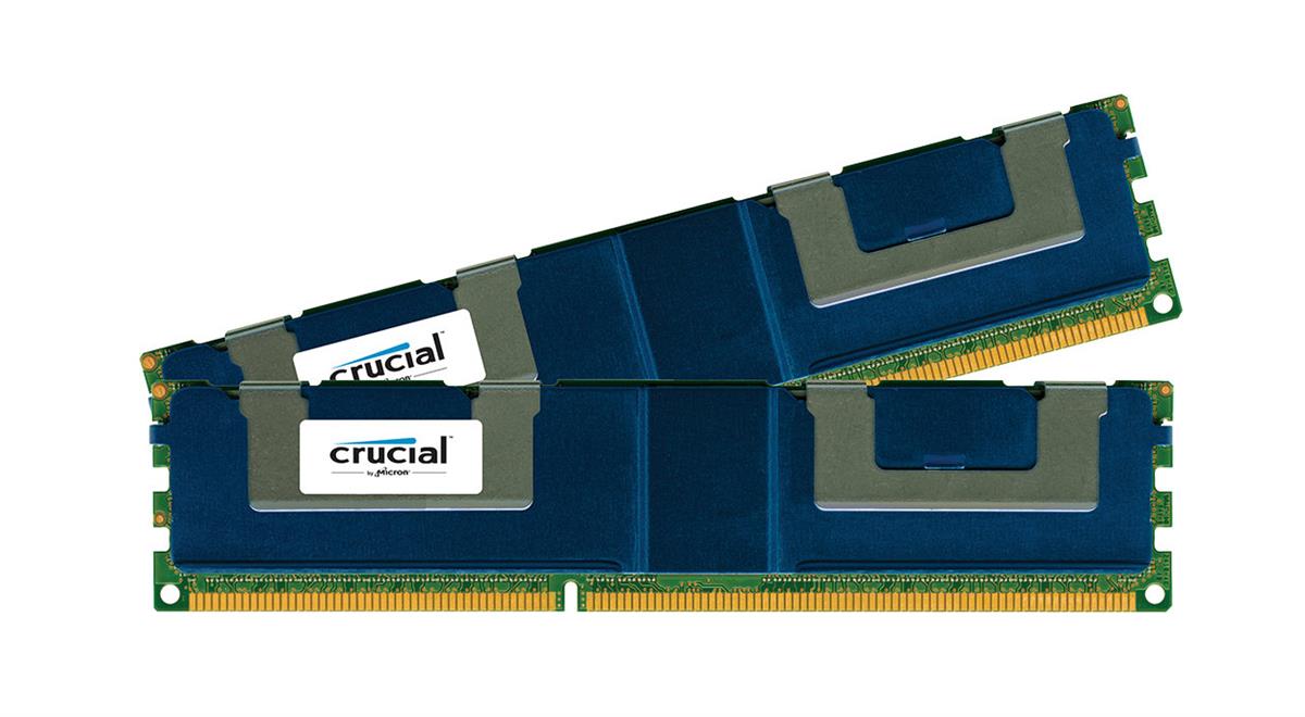 CT2K32G3ELSLQ41339 Crucial 64GB Kit (2 X 32GB) PC3-10600 DDR3-1333MHz Registered ECC CL9 240-Pin Load Reduced DIMM 1.35V Low Voltage Quad Rank Memory