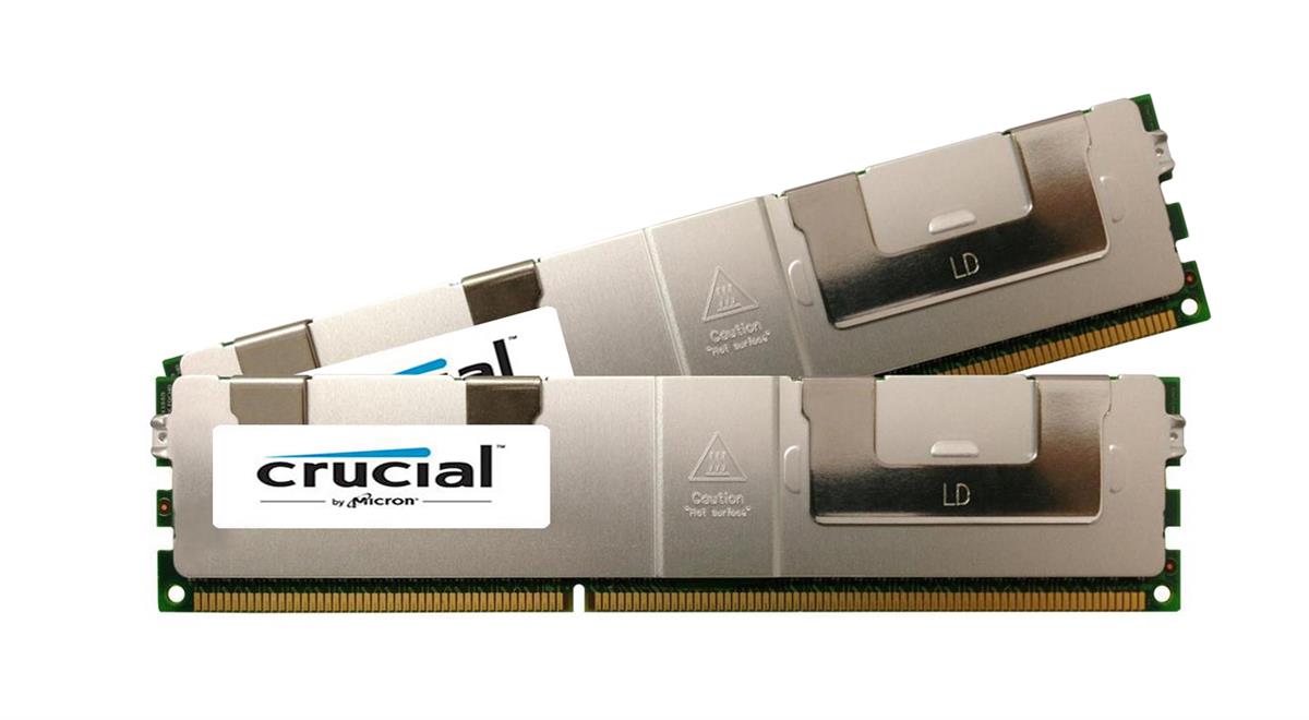 CT4889271 Crucial 64GB Kit (2 X 32GB) PC3-14900 DDR3-1866MHz ECC Registered CL13 240-Pin Load Reduced DIMM Quad Rank Memory for Asus Z9PH-D16/QDR