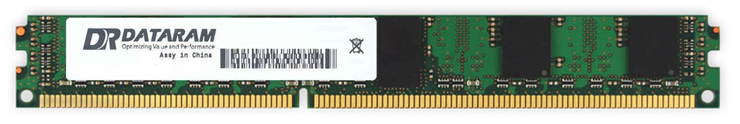 DRIHS22/2GB Dataram 2GB PC3-10600 DDR3-1333MHz ECC Registered CL9 240-Pin DIMM Very Low Profile (VLP) Single Rank Memory Module
