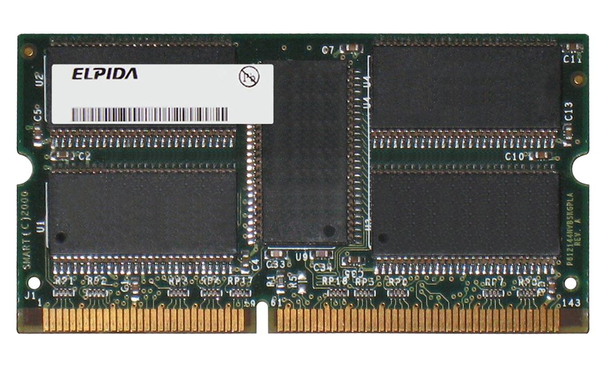 MC-458CA721ESA-A10 Elpida 64MB PC100 100MHz ECC Unbuffered CL2 144-Pin SoDimm Origianl Memory Module
