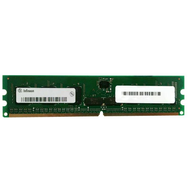 HYS72T128000GR Infineon 1GB PC2-3200 DDR2-400MHz ECC Registered CL3 240-Pin DIMM Single Rank Memory Module