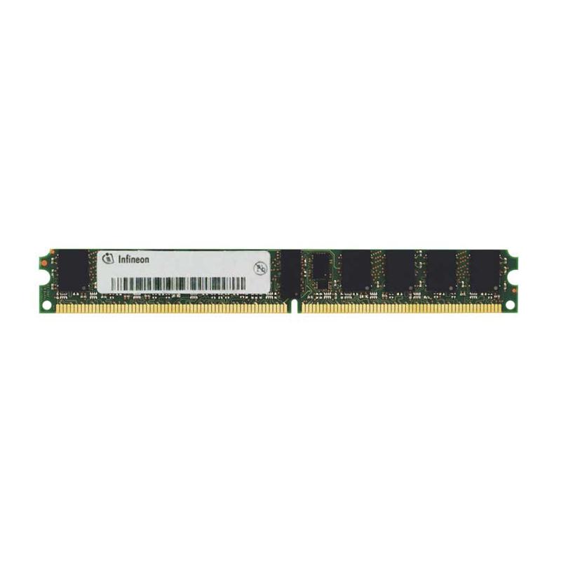 HYS72T128300HP-3S-A Infineon 1GB PC2-5300 DDR2-667MHz ECC Registered CL5 240-Pin DIMM Very Low Profile (VLP) Single Rank Memory Module
