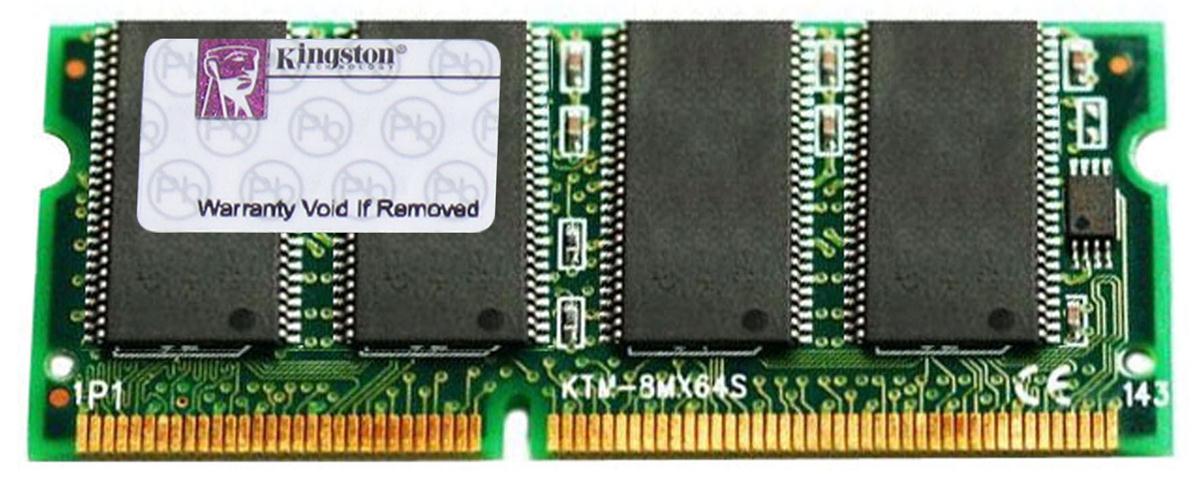 M6464A30 Kingston 512MB PC133 133MHz non-ECC Unbuffered CL3 144-Pin SoDimm Memory Module