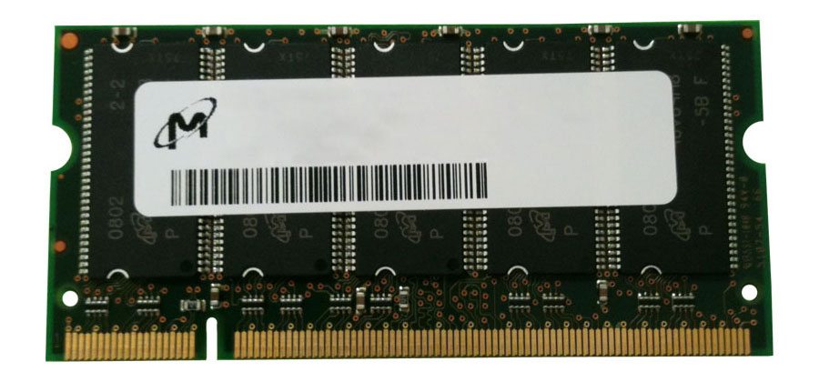 MT18VDDF12872HY-335D1 Micron 1GB PC2700 DDR-333MHz ECC Unbuffered CL2.5 200-Pin SoDimm Dual Rank Memory Module