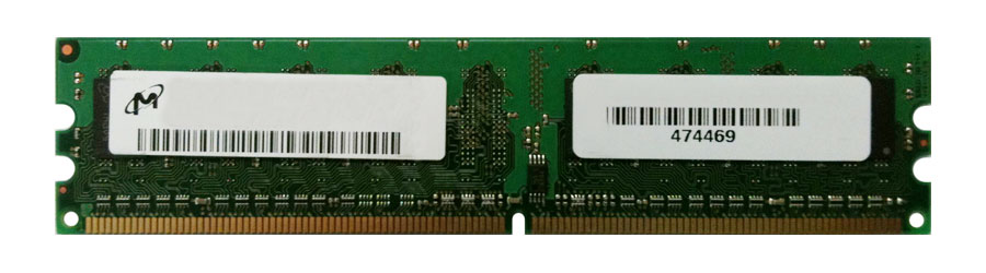 MT8HTF6464AY-53ED8 Micron 512MB PC2-4200 DDR2-533MHz non-ECC Unbuffered CL4 240-Pin DIMM Single Rank Memory Module