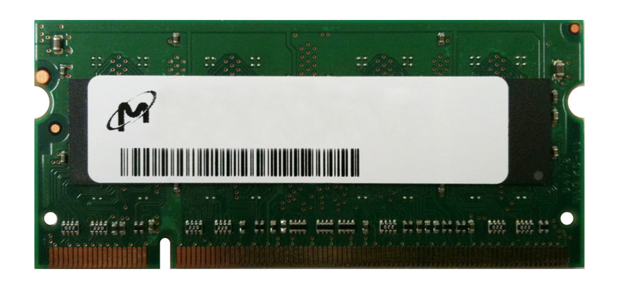 MT16JSS51264HY-80BAZES Micron 4GB PC2-6400 DDR2-800MHz non-ECC Unbuffered CL6 200-Pin SoDimm Memory Module