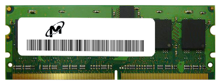 MT18HVS51272PKZ-80EC1 Micron 4GB PC2-6400 DDR2-800MHz ECC Registered CL5 244-Pin Mini-DIMM Very Low Profile (VLP) Single Rank Memory Module