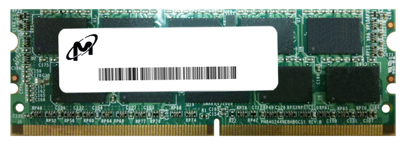 MT18JSF51272AKIZ-1G4 Micron 4GB PC3-10600 DDR3-1333MHz ECC Unbuffered CL9 244-Pin Mini-DIMM Dual Rank Memory Module