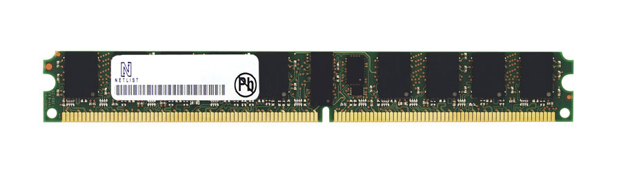 NVD517R22507F-D53 NetList 4GB PC2-5300 DDR2-667MHz ECC Registered CL5 240-Pin DIMM Very Low Profile (VLP) Dual Rank Memory Module