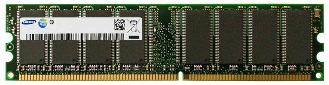 M368L6423DTL Samsung 512MB PC2100 DDR-266MHz non-ECC Unbuffered CL2.5 184-Pin DIMM 2.5V Memory Module