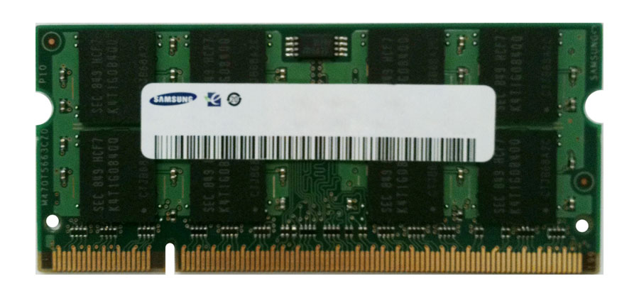 M470T5663QZ3-CE600 Samsung 2GB PC2-5300 DDR2-667MHz non-ECC Unbuffered CL5 200-Pin SoDimm Dual Rank Memory Module
