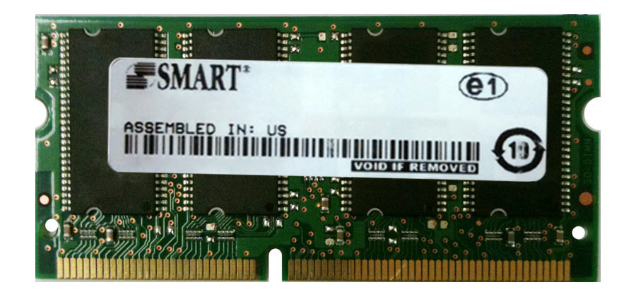 CF-WMBA91256-A Smart Modular 256MB PC133 133MHz non-ECC Unbuffered CL3 144-Pin SoDimm Memory Module