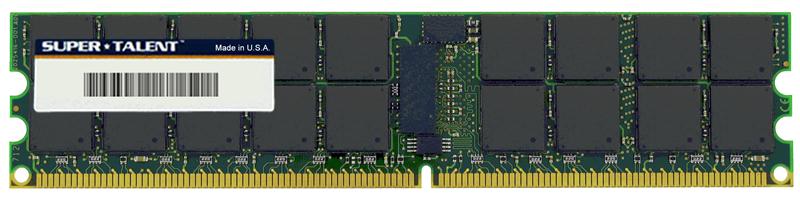T667EB1GC Super Talent 1GB PC2-5300 DDR2-667MHz ECC Registered CL5 240-Pin DIMM Single Rank Memory Module