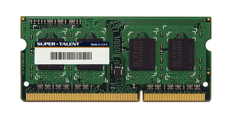 W1866SB8Gx Super Talent 8GB PC3-14900 DDR3-1866MHz non-ECC Unbuffered CL13 204-Pin SoDimm Dual Rank Memory Module