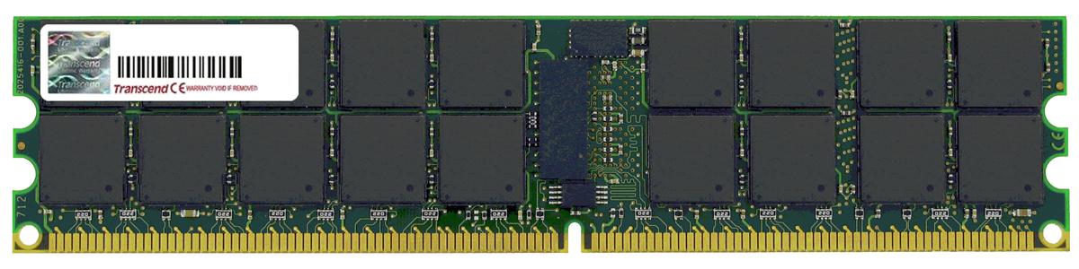 TS128MQR72V5J Transcend 1GB PC2-4200 DDR2-533MHz ECC Registered CL4 240-Pin DIMM Memory Module