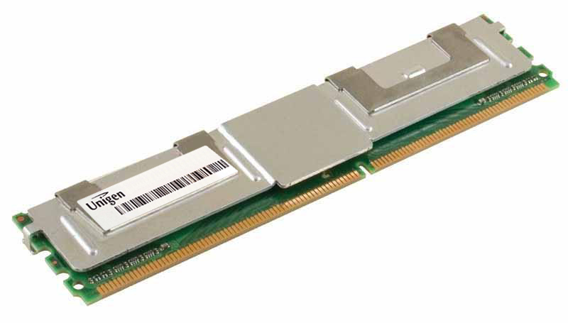 UG25T7200L4BF-5AY Unigen 2GB PC2-4200 DDR2-533MHz ECC Fully Buffered CL4 240-Pin DIMM Memory Module