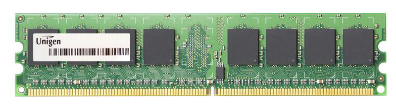 UG64U6400L8DU-8AA Unigen 512MB PC3-6400 DDR3-800MHz Unbuffered CL6 240-Pin DIMM Memory Module