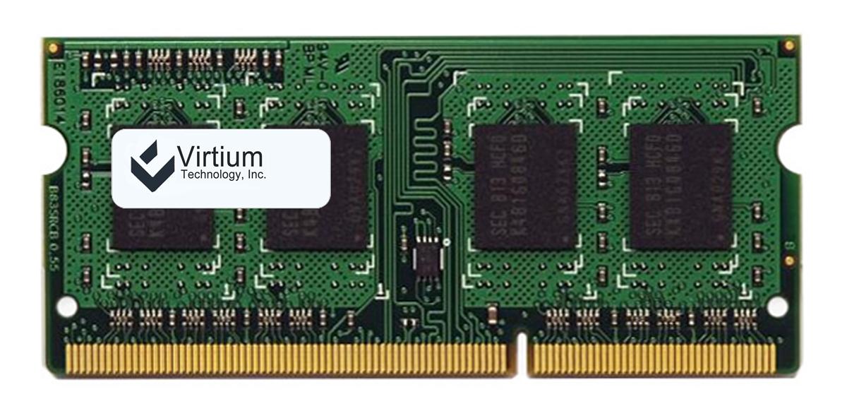VL47B2863A-F8S Virtium 1GB PC3-8500 DDR3-1066MHz non-ECC Unbuffered CL7 204-Pin SoDimm Single Rank Memory Module