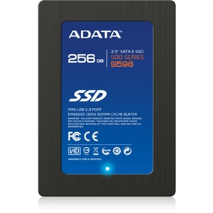 AS596TB-256GM-C ADATA S596 Turbo 256GB MLC SATA 3Gbps mini-USB 2.0 2.5-inch Internal Solid State Drive (SSD)