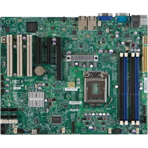 MBD-X9SCA-B SuperMicro X9SCA Socket LGA 1155 Intel C204 Chipset Intel Xeon E3-1200/E3-1200 v2 Series 2nd/3rd Generation Core i3 / Pentium / Celeron Processors Support DDR3 4x DIMM 4x SATA2 3.0Gb/s ATX Server Motherboard (Refurbished)