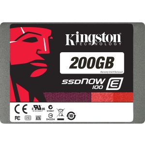 SE100S37/200G Kingston SSDNow E100 Series 200GB MLC SATA 6Gbps (AES-128) 2.5-inch Internal Solid State Drive (SSD)