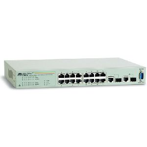 AT-FS750/16-10 Allied Telesis 16-Ports x 10/100Base-TX 2 x 1000Base-T Fast Ethernet WebSmart Switch (Refurbished)