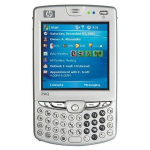 FA744AA#ABA HP iPAQ hw6950 Smartphone Wireless LAN Bar SIM Windows Mobile 5.0 Intel416 MHz 64 MB Built-in Memory 64 MB 3-inch LCD 240 x 240 CameraQuad Band Bluetooth USB 4 Hour Talk Time
