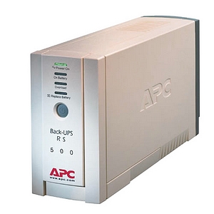 BR500I APC Back-UPS RS 500VA 500VA/300W 5.8 Minute Full Load 3 x IEC 320-C13, 1 x IEC 320-C13 Battery/Surge-protected (Refurbished)