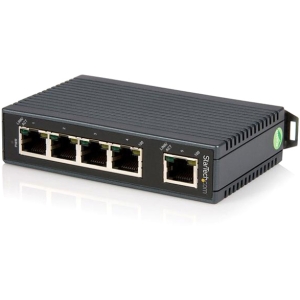 IES5100 StarTech 5-Ports RJ-45 10/100Base-TX Rail-mountable Unmanaged Industrial Ethernet Switch (Refurbished)