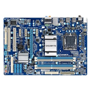 GA-EP43T-USB3 Gigabyte Ultra Durable 3 Desktop Motherboard Intel P43 Express Chipset Socket T LGA-775 ATX 1 x Processor Support 16GB DDR3 SDRAM Maximum RAM Floppy Controller, Serial ATA/300, Ultra ATA/133 (ATA-7) 1 x PCIe x16 Slot 2 x USB 3.0 Port (Refurbished)