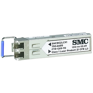 SMCBGZLCX1 SMC 1.25Gbps 1000Base-ZX Single-mode Fiber 70km 1550nm Duplex LC Connector SFP Transceiver Module