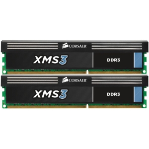 CMX8GX3M2A1600C9 Corsair Dominator XMS3 8GB Kit (2 X 4GB) PC3-12800 DDR3-1600MHz non-ECC Unbuffered 240-Pin CL9-9-9-27 DIMM Memory w/ Classic Heat Spreader