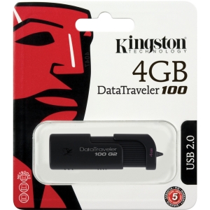DT100G2/4GBZ Kingston DataTraveler 100 G2 4GB Hi-Speed USB 2.0 Flash Drive