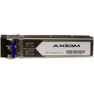 MGBIC-LC01-AX Axiom 1Gbps 1000Base-SX Multi-mode Fiber 550m 850nm Duplex LC Connector SFP (mini-GBIC) Transceiver Module for Enterasys Compatible
