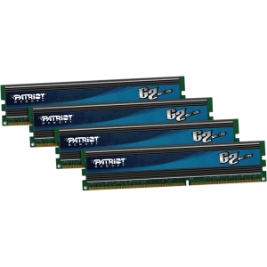 PGQ332G1333ELQK Patriot G2 Division 2 XMP 1.3 32GB Kit (4x8GB) PC3-10600 DDR3-1333MHz non-ECC Unbuffered CL9 (9-9-9-24) 240-Pin DIMM Quad Rank Memory